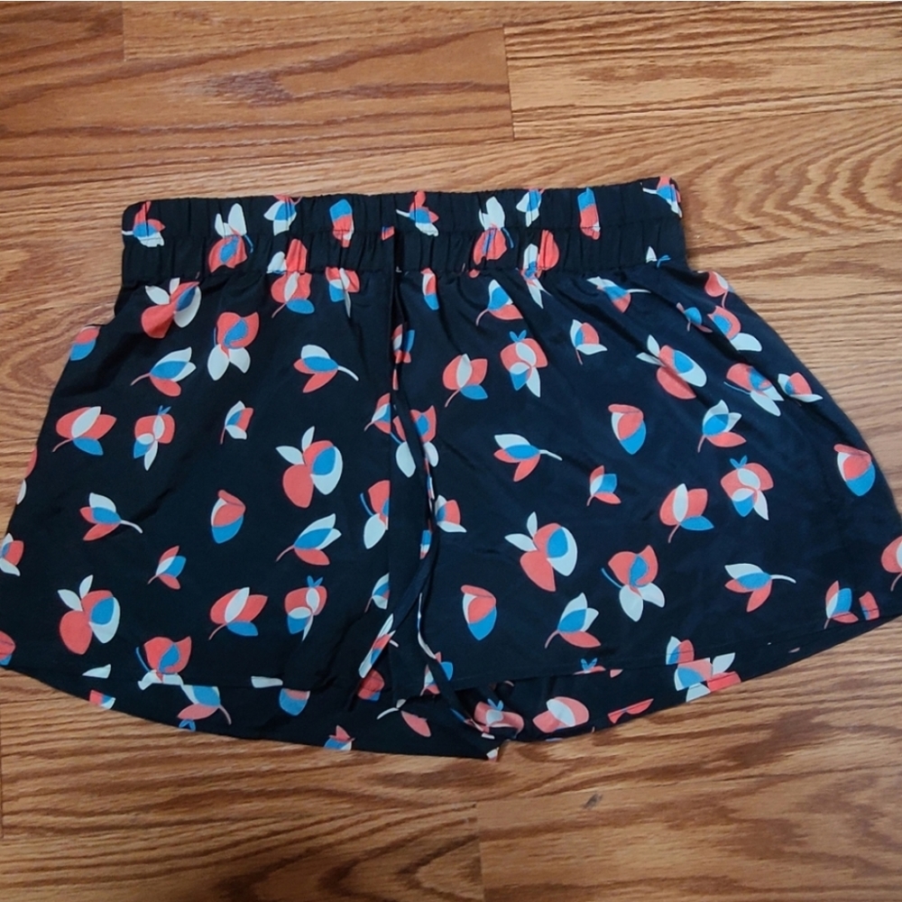 🌸 Collective Concepts Navy Blue & Floral Shorts – Juniors S Lightweight